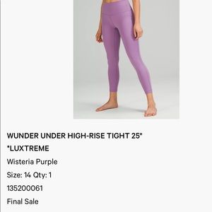 Fit as a size 12 Lulu Lemon Wunder Under